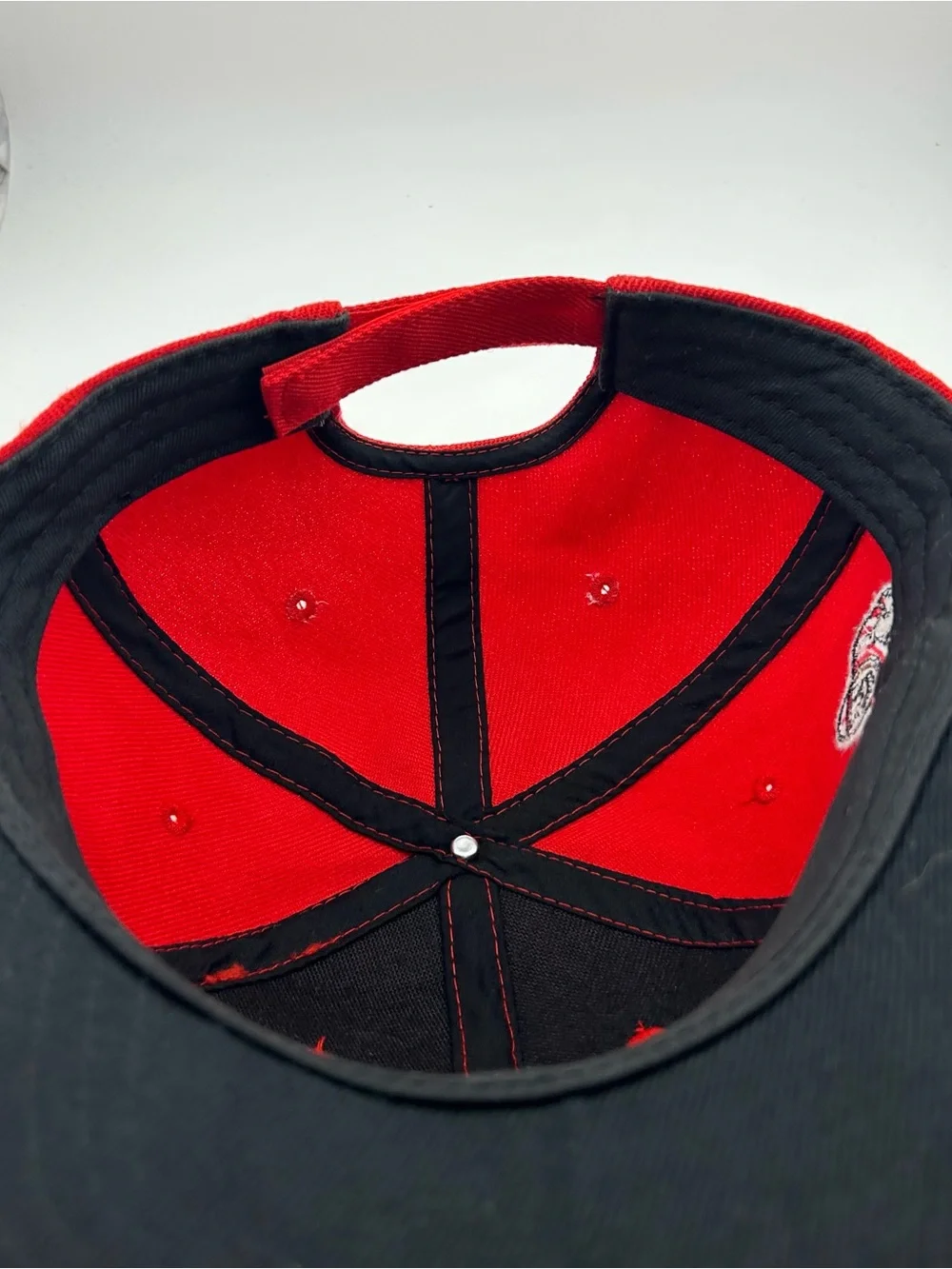 Ohio State Buckeyes Brutus Red Adjustable Hat Cap NCAA OSU Embroidered Football